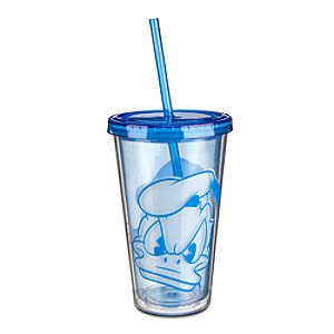 Donald Duck Portrait Tumbler with Straw