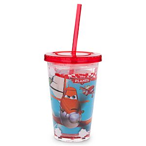 Planes Tumbler with Straw - Small