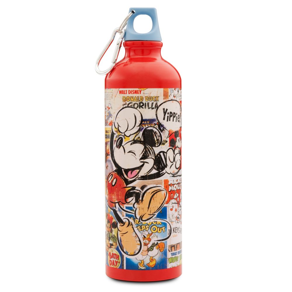 Disney Nostalgia Aluminum Mickey Mouse Water Bottle