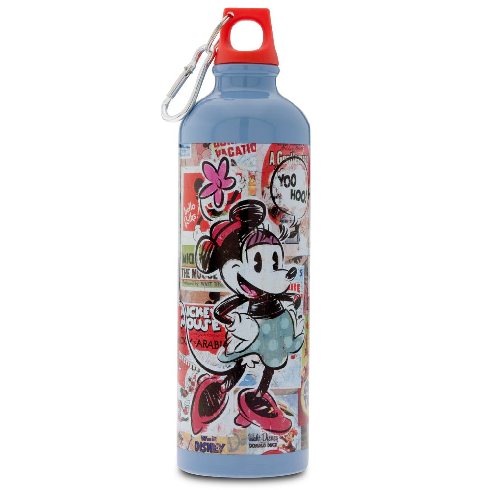Disney Nostalgia Minnie Mouse Aluminum Water Bottle