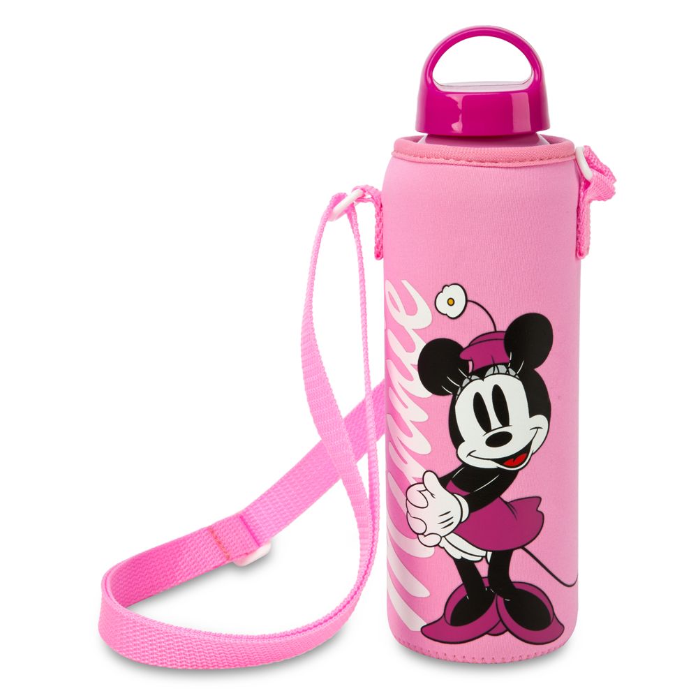 Minnie Mouse Water Bottle with Neoprene Cover