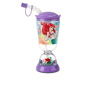 Ariel Snowglobe Tumbler with Straw