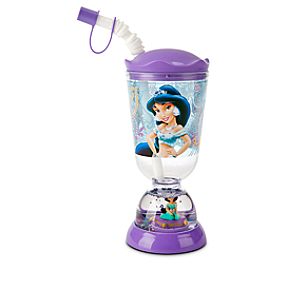 Jasmine Snowglobe Tumbler with Straw