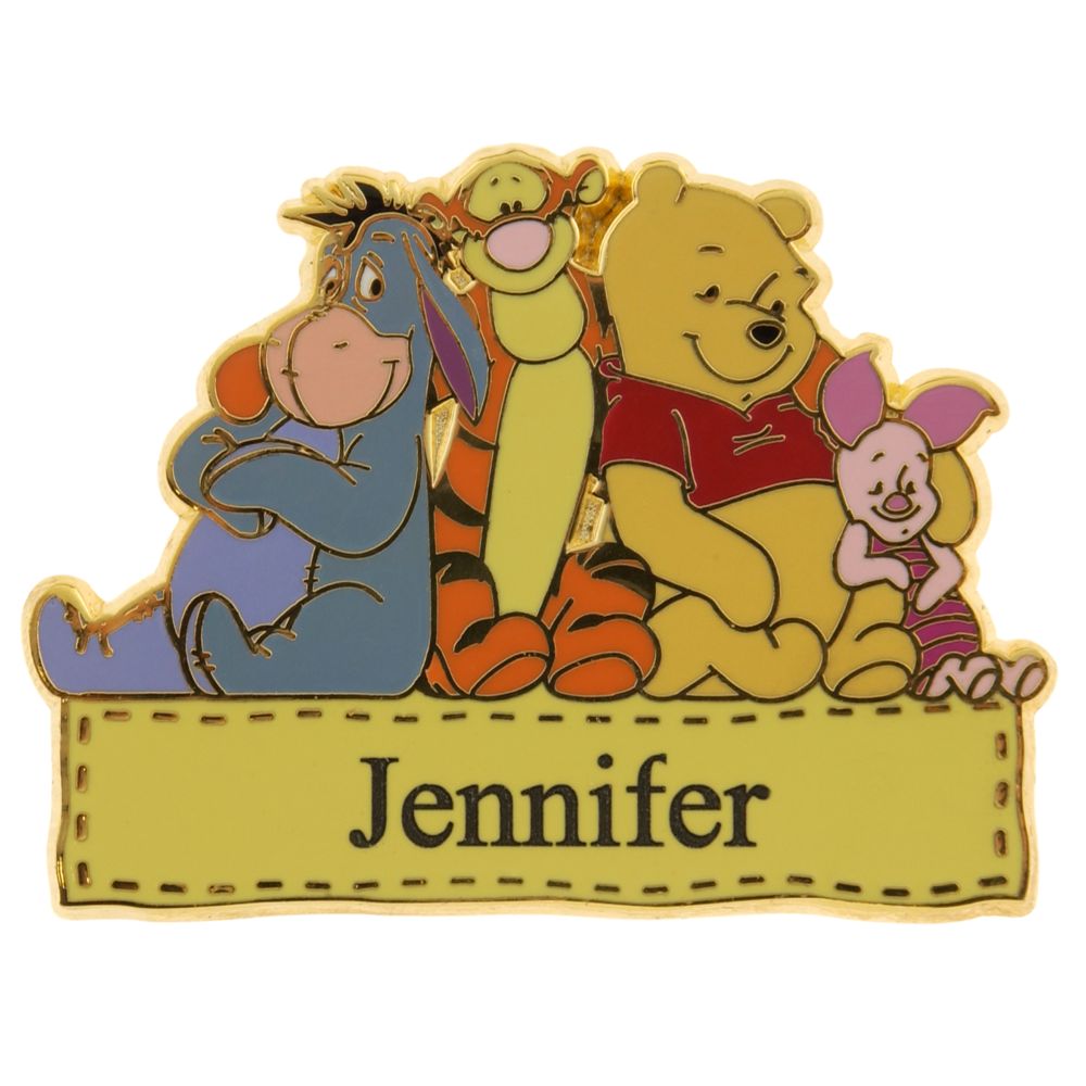 Pooh & Friends Personalized Pin