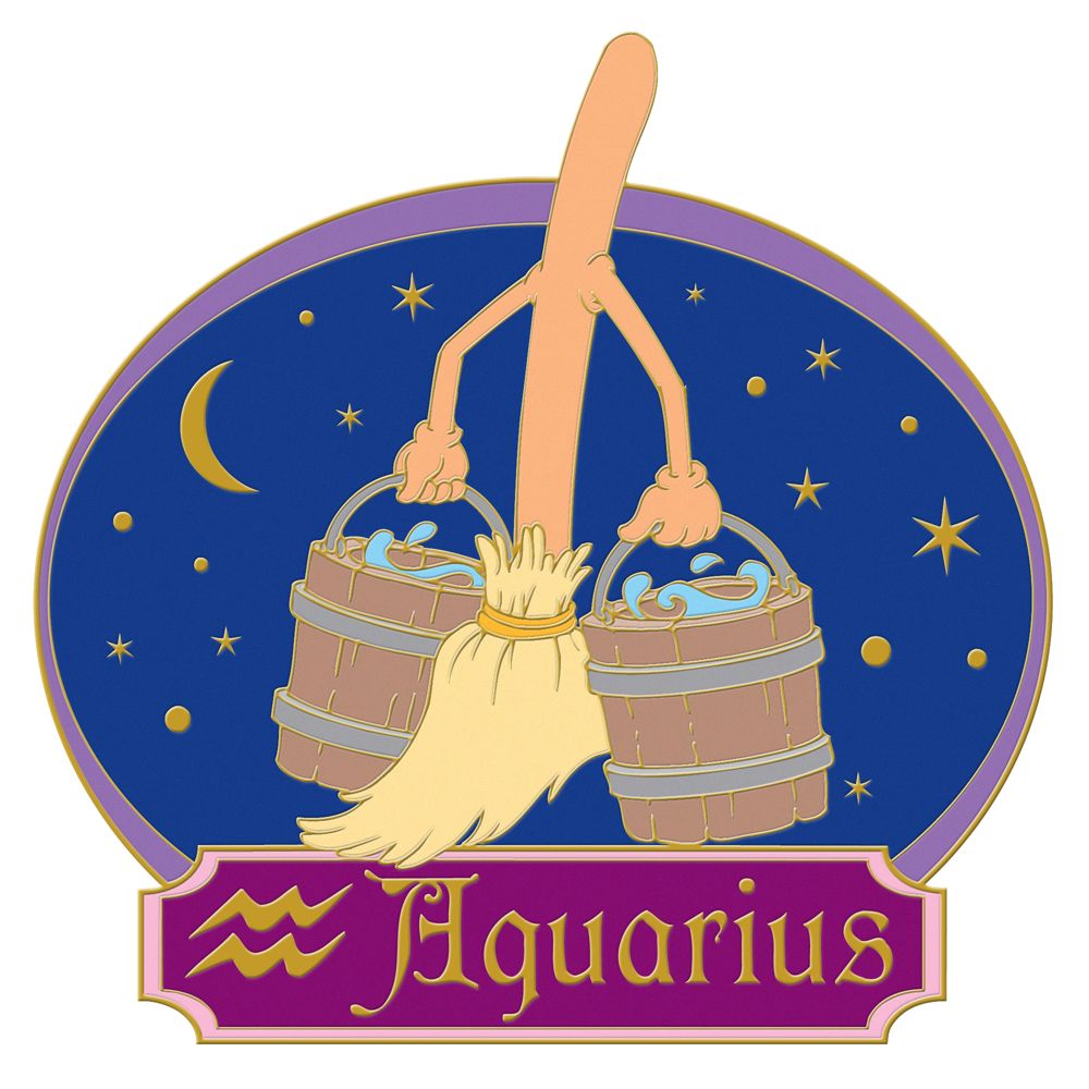 Jumbo Horoscope Series Aquarius Fantasia Pin
