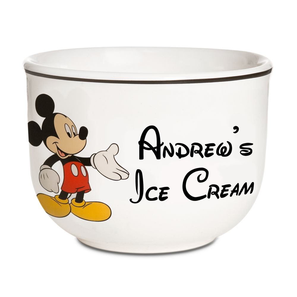 Personalized Mickey Mouse Ice Cream Bowl -- 20 Oz.