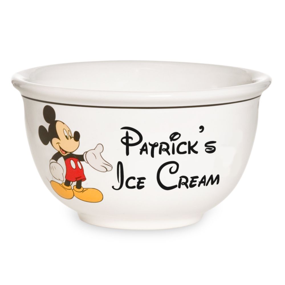 Personalized Mickey Mouse Bowl -- 1 Quart