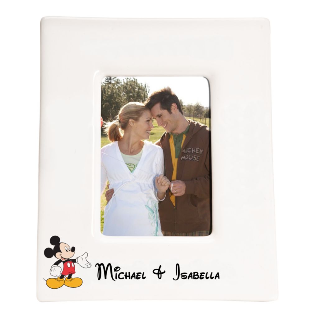 Personalized Mickey Mouse Picture Frame -- 5'' x 3 1/2''