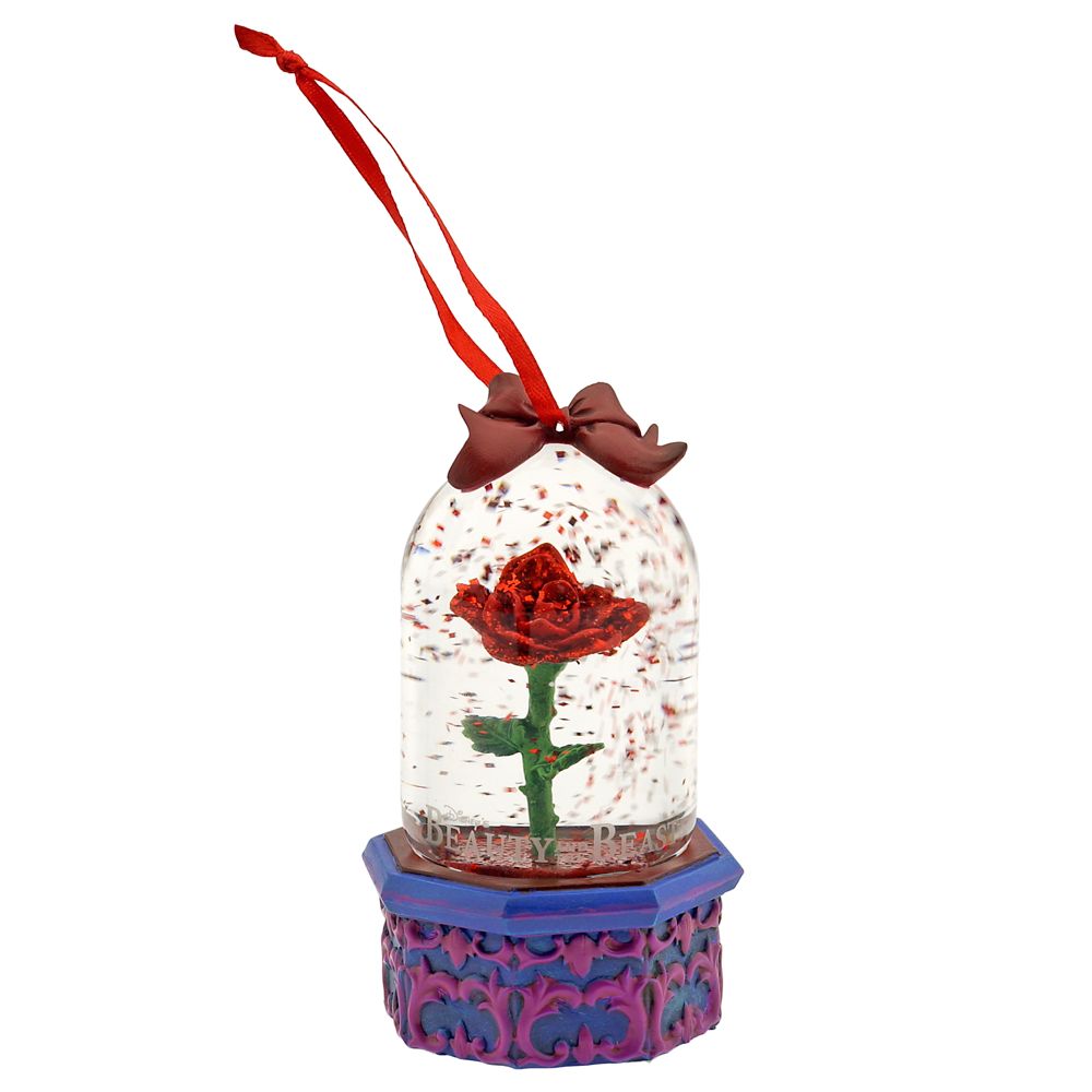 Beauty and the Beast Enchanted Rose Mini Snow Globe