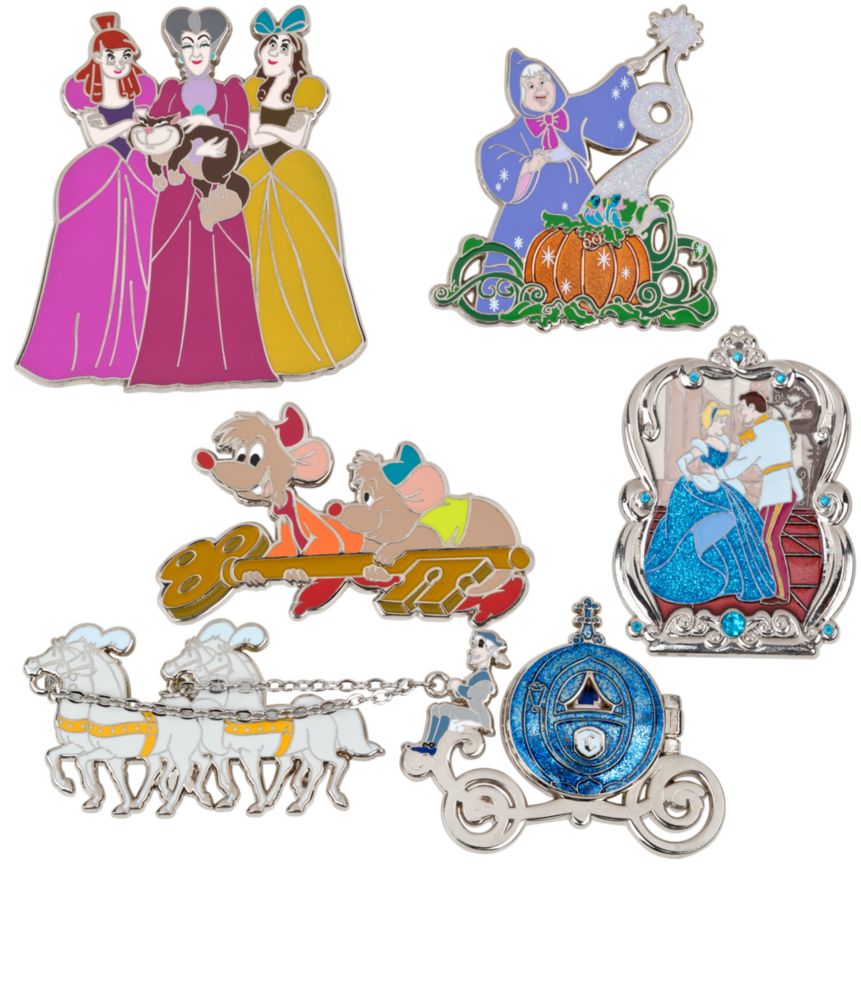 Limited Edition Classic Cinderella Pin Set -- 5-Pc.