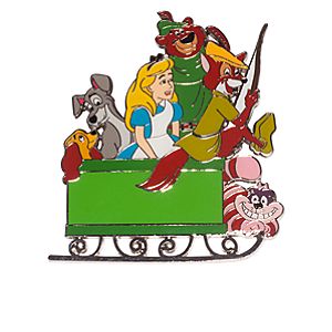 Alice and Friends Holiday Sleigh Pin - D23