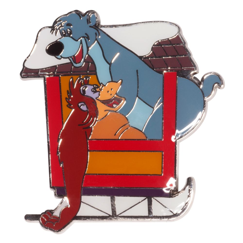 Baloo and King Louie Holiday Sleigh Pin - D23