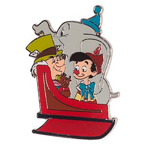 Mad Hatter and Friends Holiday Sleigh Pin - D23