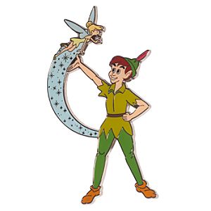 Peter Pan and Tinker Bell Holiday Sleigh Pin - D23