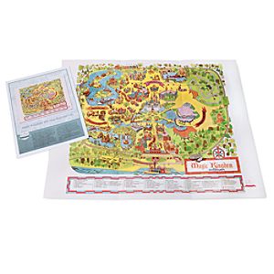 Walt Disney World Magic Kingdom 1971 Map with Envelope - D23