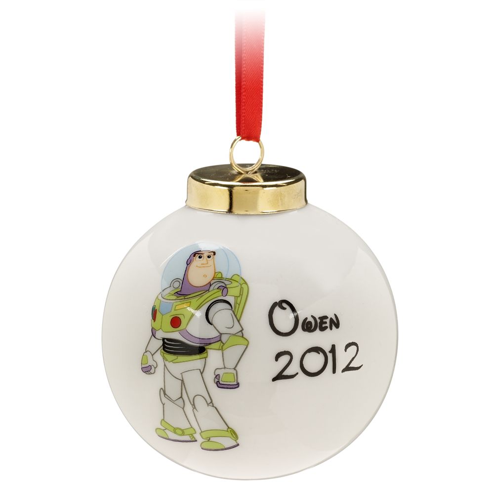 Personalizable Porcelain Buzz Lightyear Ornament