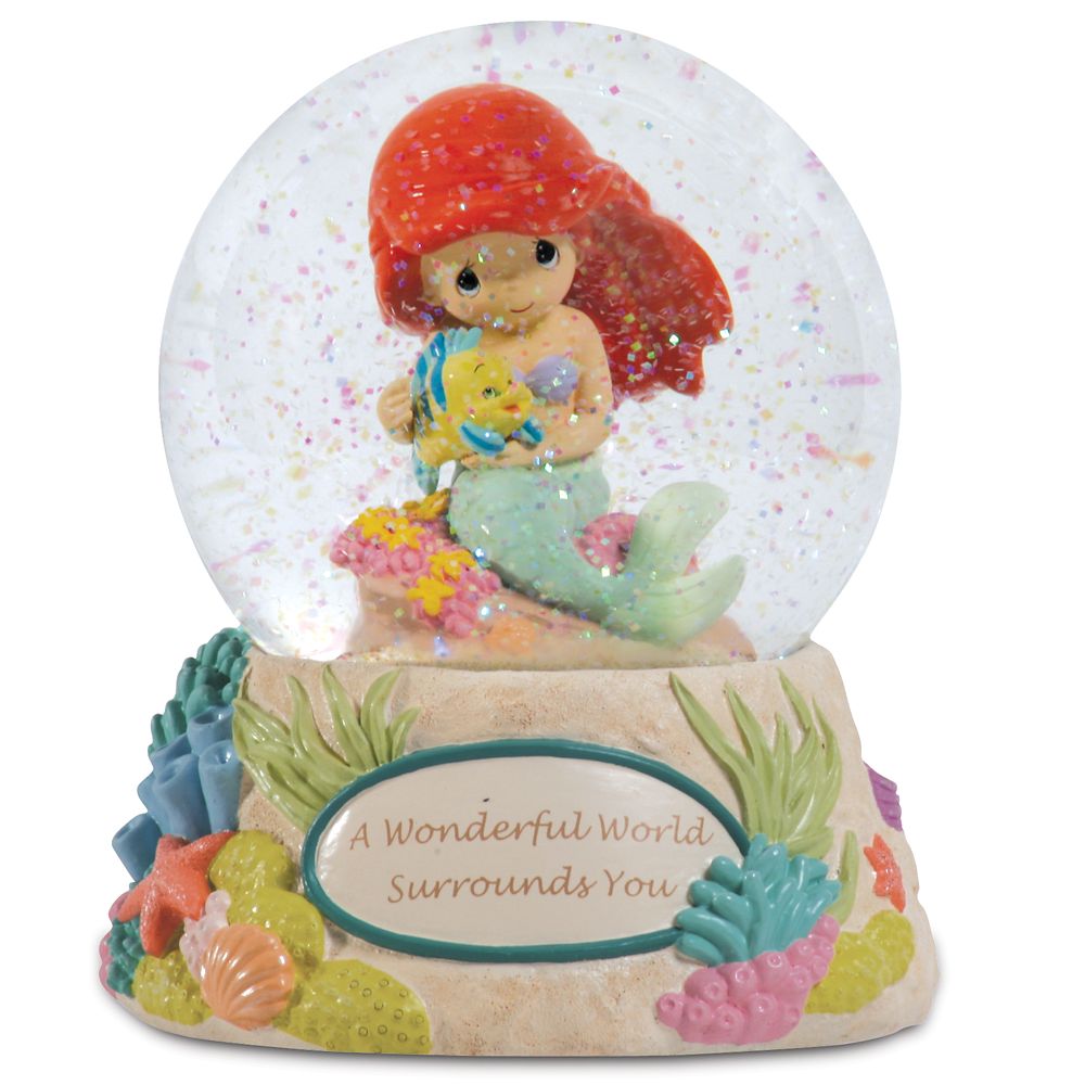 A Wonderful World Surrounds You Ariel Musical Water Globe by Precious Moments