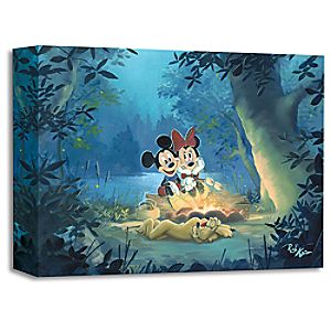 Family Camp Out Giclée by Rob Kaz