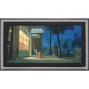 Lady and the Tramp ''A Night with Lady'' Gicl&eacute;e by Rob Kaz