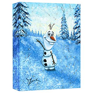 Olaf ''Hello I'm Olaf'' Giclée on Canvas by Trevor Mezak