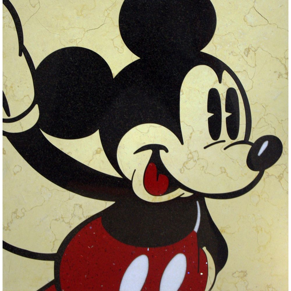 Mickey Mouse Stone Art