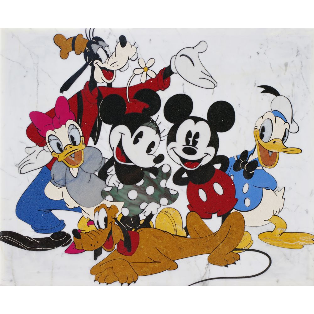 Mickey Mouse and Friends Stone Art