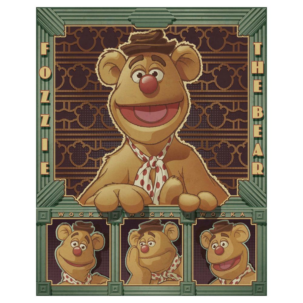 The Muppets Deco Fozzie Fozzie Bear Giclée