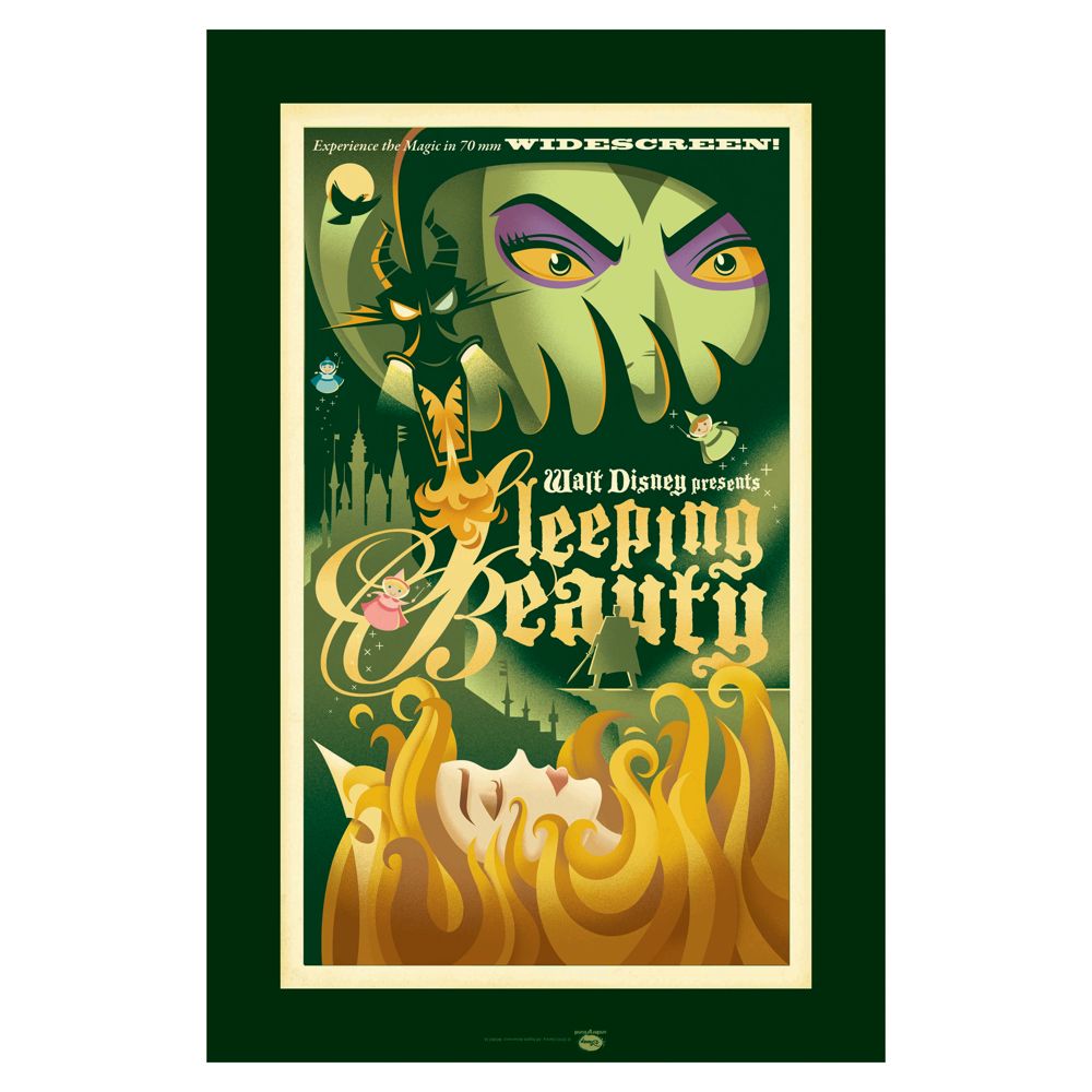 Sleeping Beauty Aurora and Maleficent Giclée