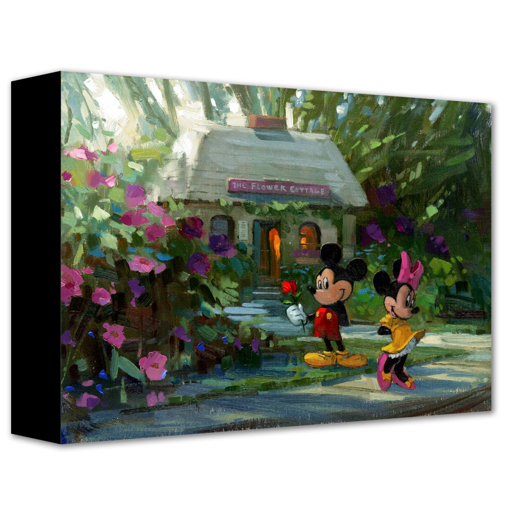 The Garden Cottage Gift Minnie Mouse and Mickey Mouse Giclée on Canvas