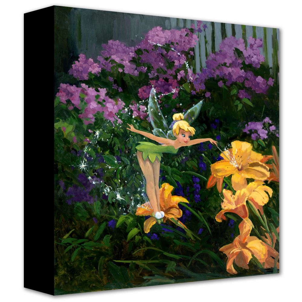 Pixie Dust in the Garden Tinker Bell Giclée on Canvas