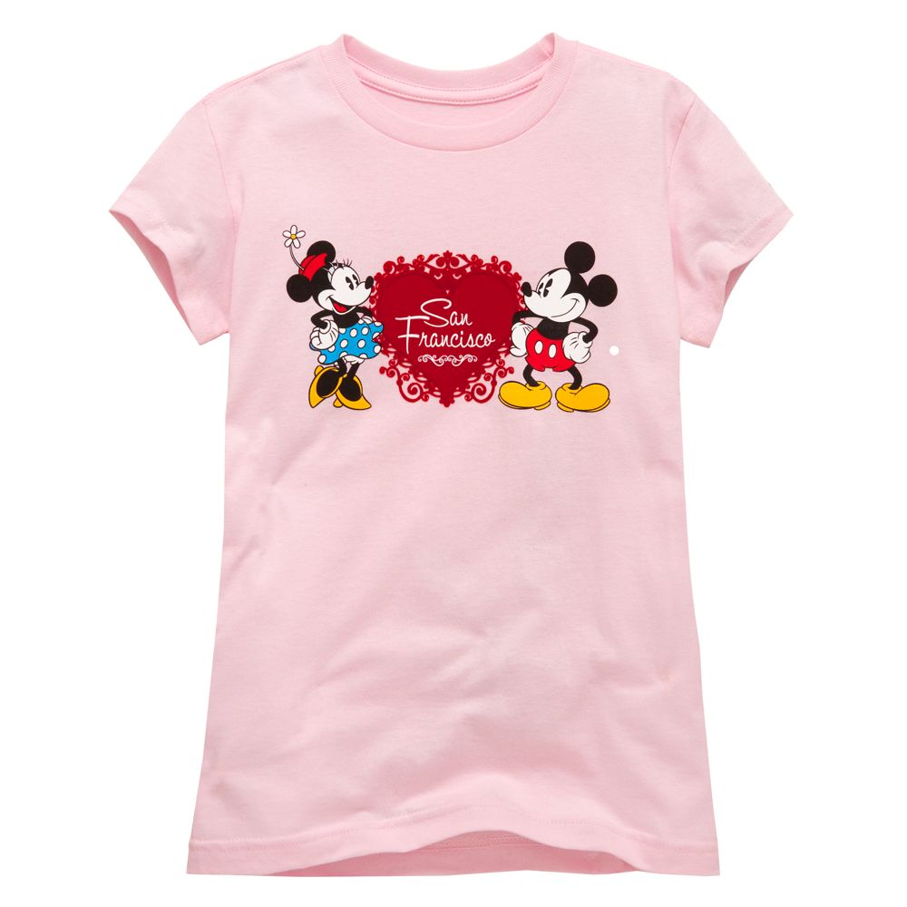 Minnie and Mickey Mouse Tee for Girls - San Francisco