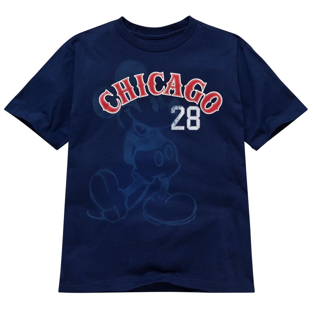 Chicago Baseball Mickey Mouse Tee for Boys Made With Organic Cotton