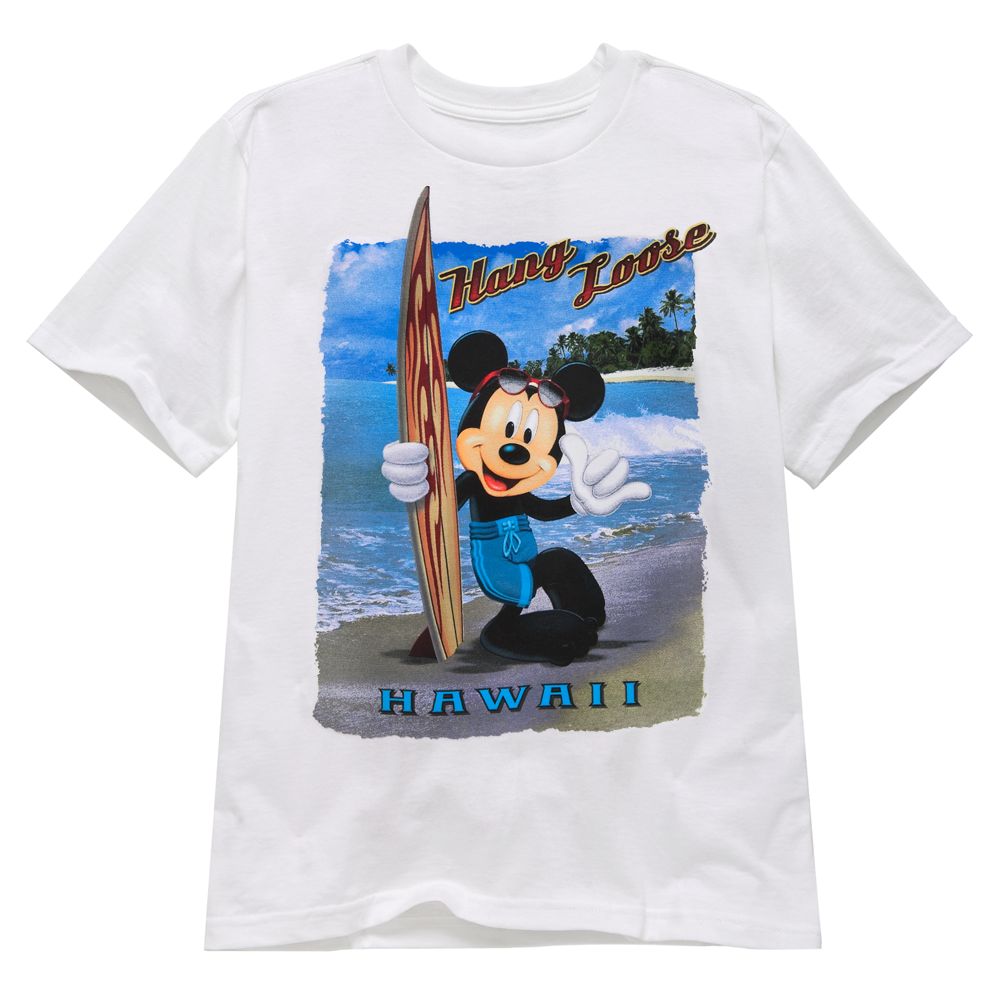 Hang Loose Hawaii Mickey Mouse Tee for Boys Made With Organic Cotton