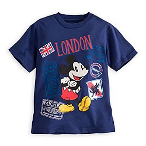 Mickey Mouse Around the World Tee for Boys - London
