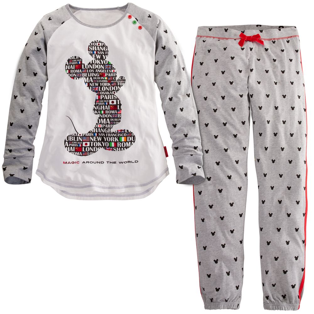 Magic Around the World Mickey Mouse Pajama Set for Women -- 2-Pc.