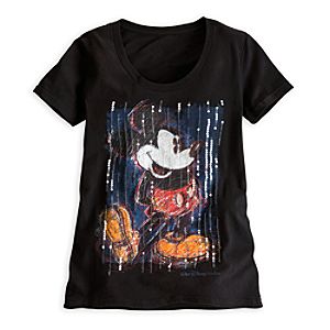 Mickey Mouse Sequined Tee for Women