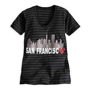 Mickey Mouse Icon Skyline Tee for Women - San Francisco