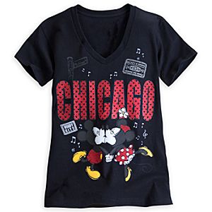 Mickey and Minnie Mouse Around the World Tee for Women