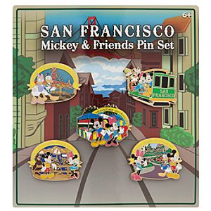 Mickey Mouse and Friends Pin Set - San Francisco