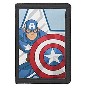 Captain America Nylon Wallet for Kids - Customizable