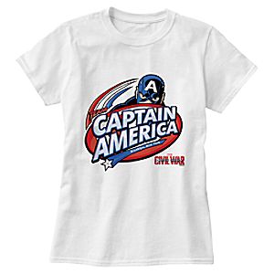 Captain America: Civil War Logo Tee for Women - Customizable