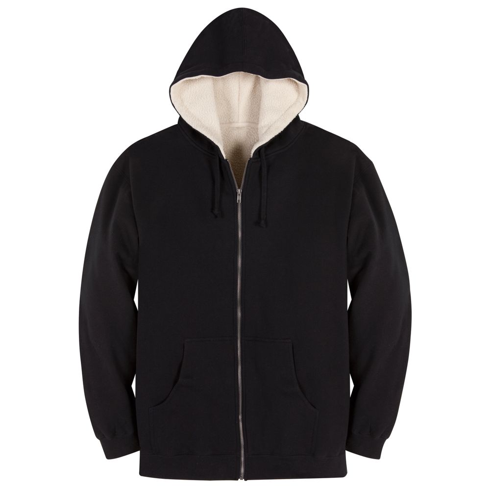 Customized Sherpa-Lined Zip Hoodie for Adults