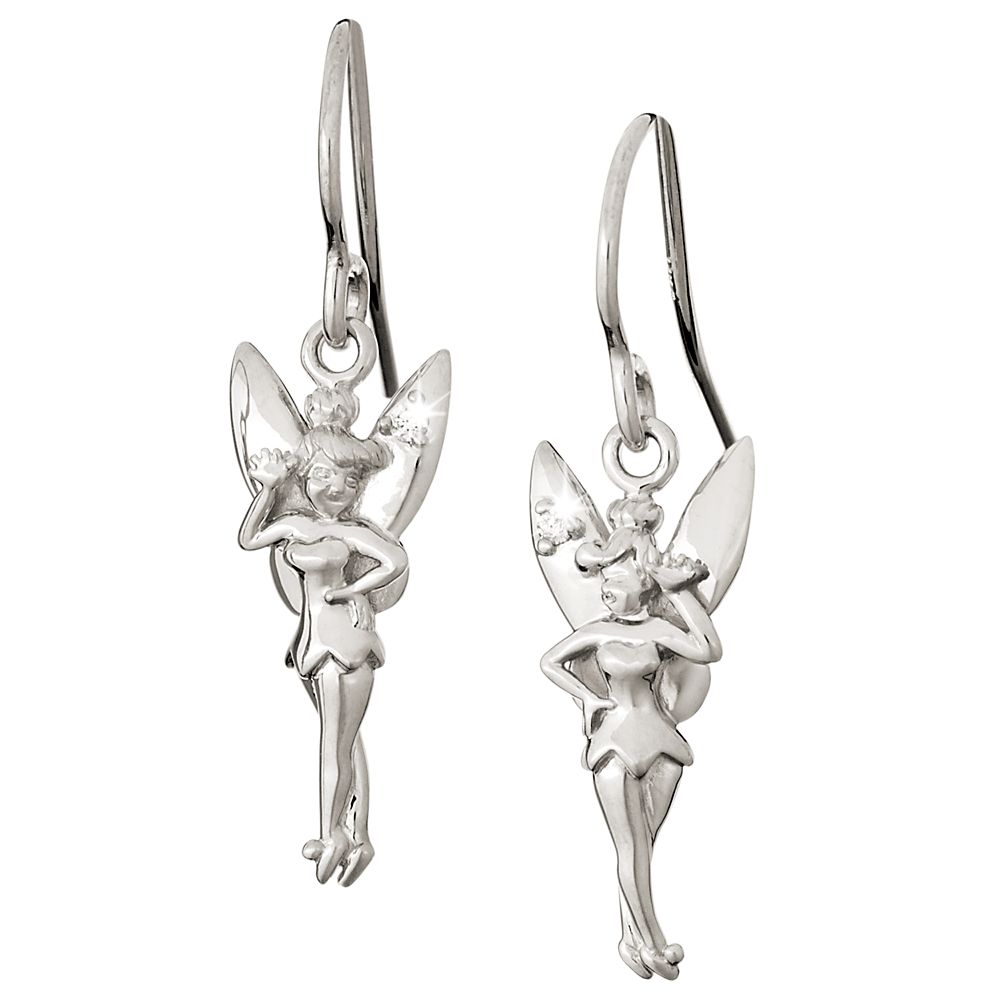 Diamond Tinker Bell Earrings -- Platinum