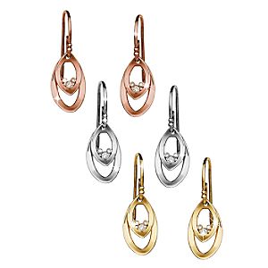 Mickey Mouse Diamond Oval Earrings
