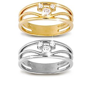 Mickey Mouse Icon Diamond Ring for Women