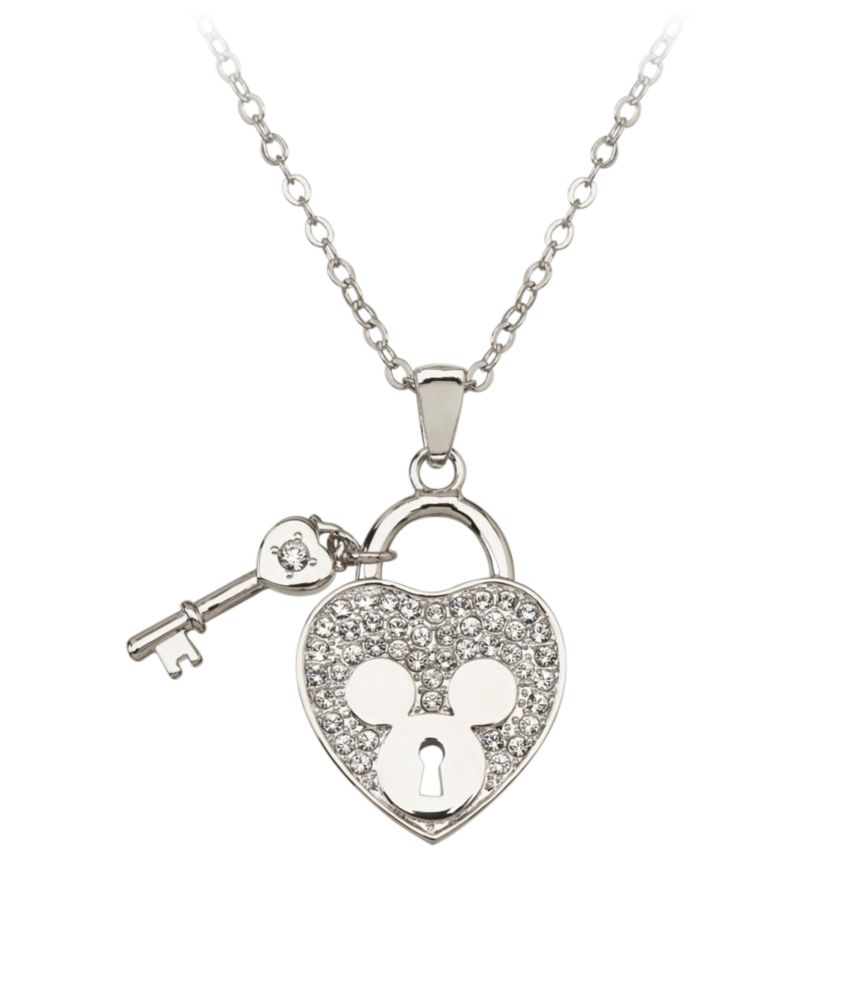 Mickey Mouse Heart Necklace by Arribas
