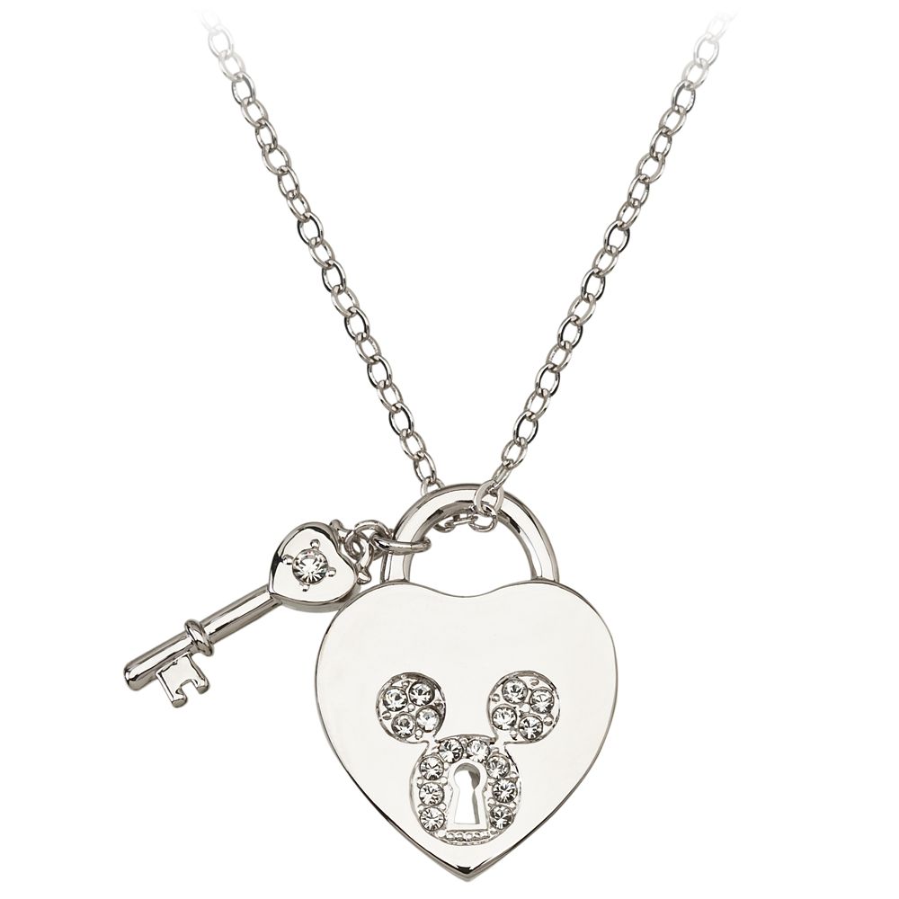 Mickey Mouse Icon Heart Necklace by Arribas