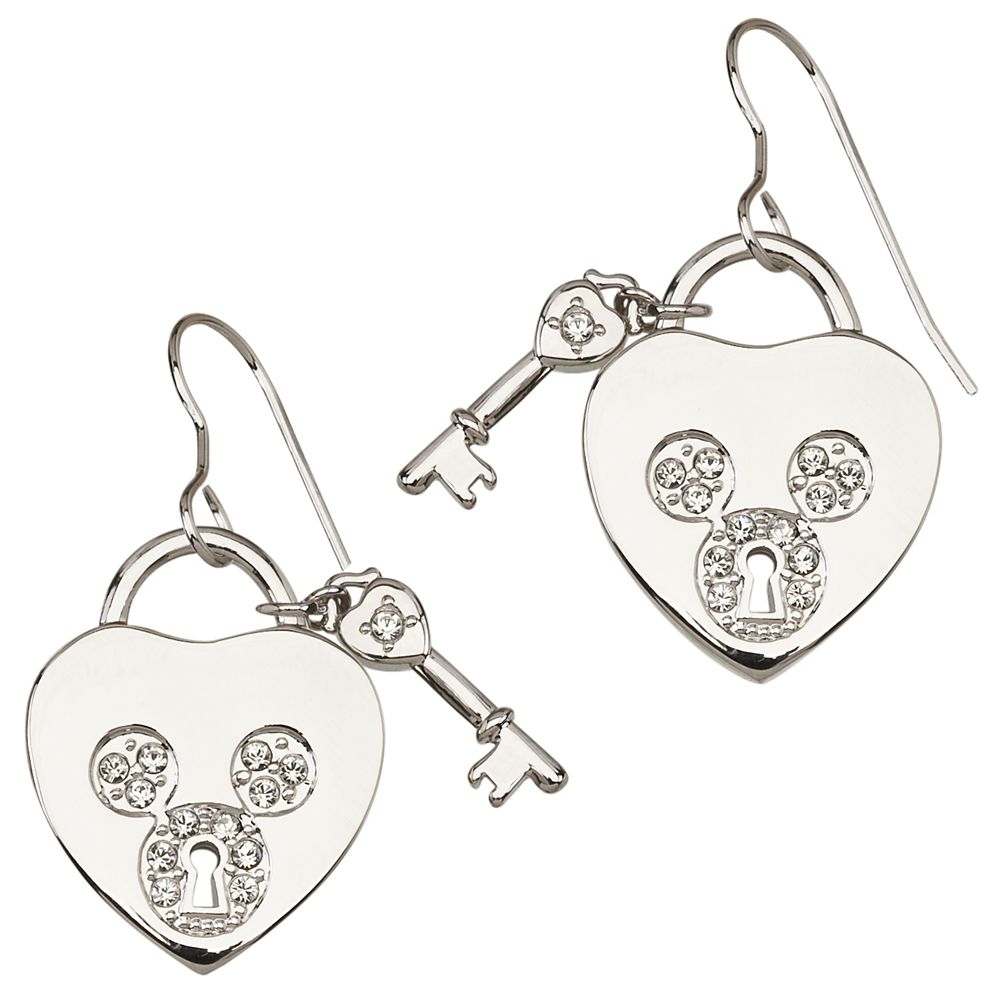 Mickey Mouse Icon Heart Earrings by Arribas