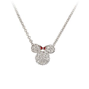 Minnie Mouse Icon Necklace by Arribas - Domed