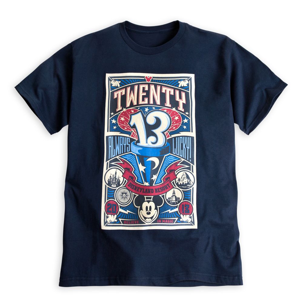 Mickey Mouse Always Lucky Tee for Adults - Disneyland